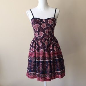 Band of Gypsies Floral Skater Dress